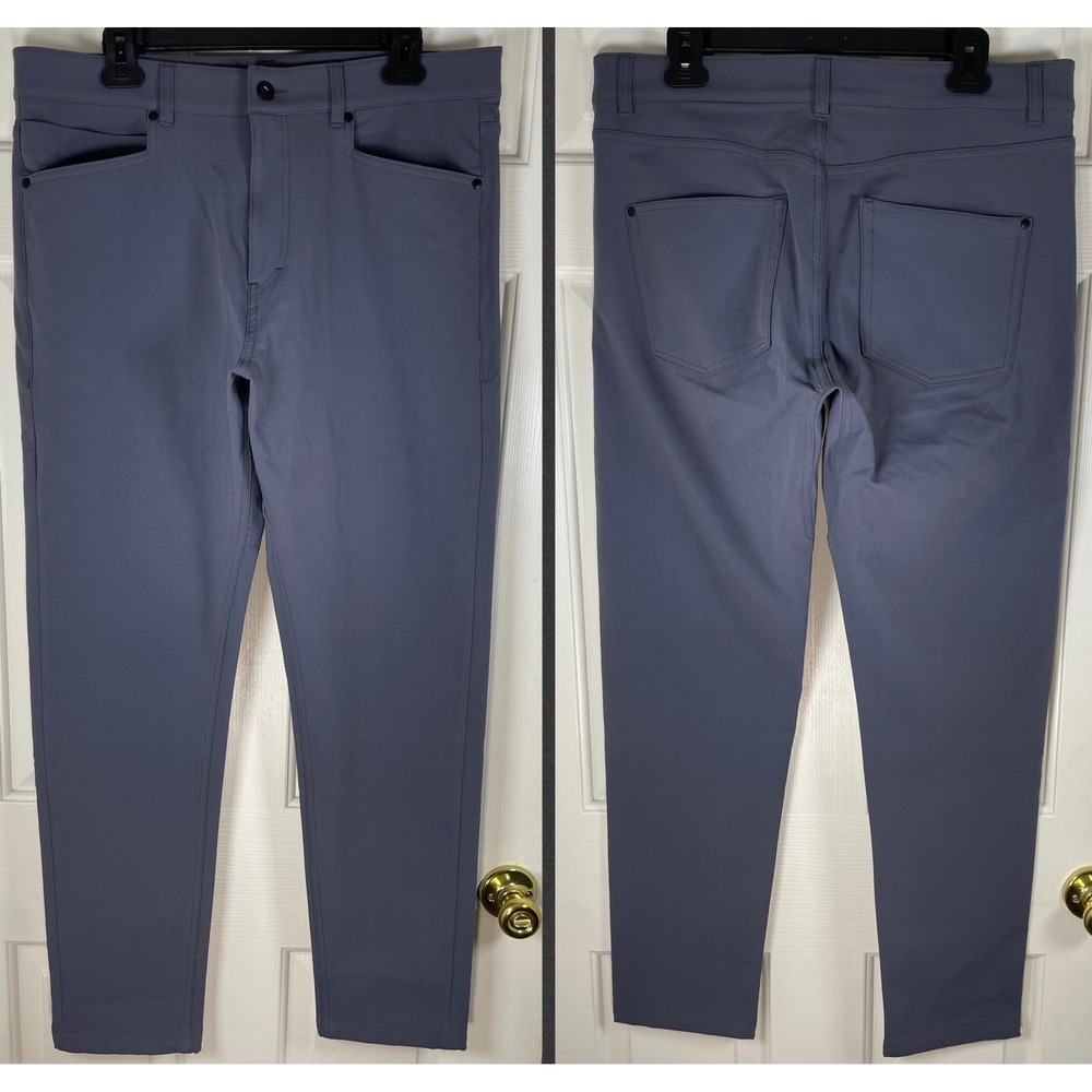 Western Rise Diversion Pants Mens 35 Gray 4-Way Stretch Technical Travel 31" - Picture 4 of 7